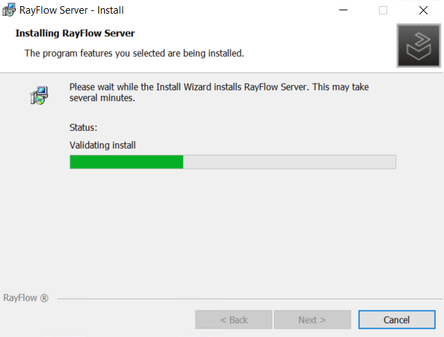 11_RayFlowServerInstall_Installing