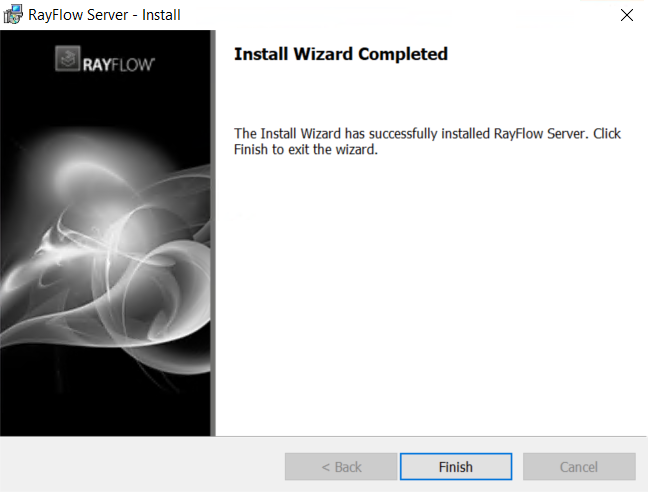 12_RayFlowServerInstall_InstallSuccessful