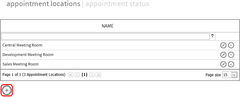 Add new Appointment Location