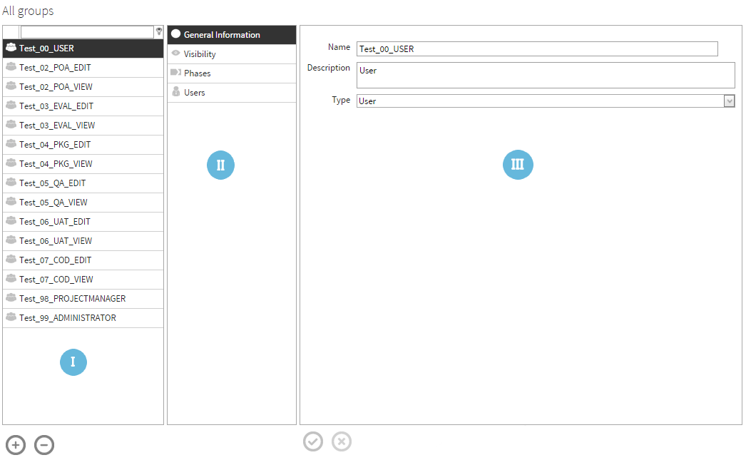 Groups Configuration Numbered