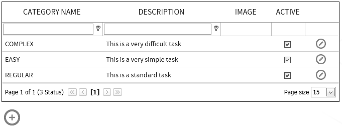 Category Configuration