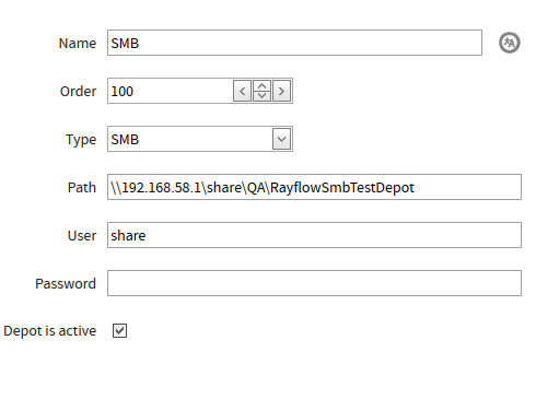 Config SMB Depot