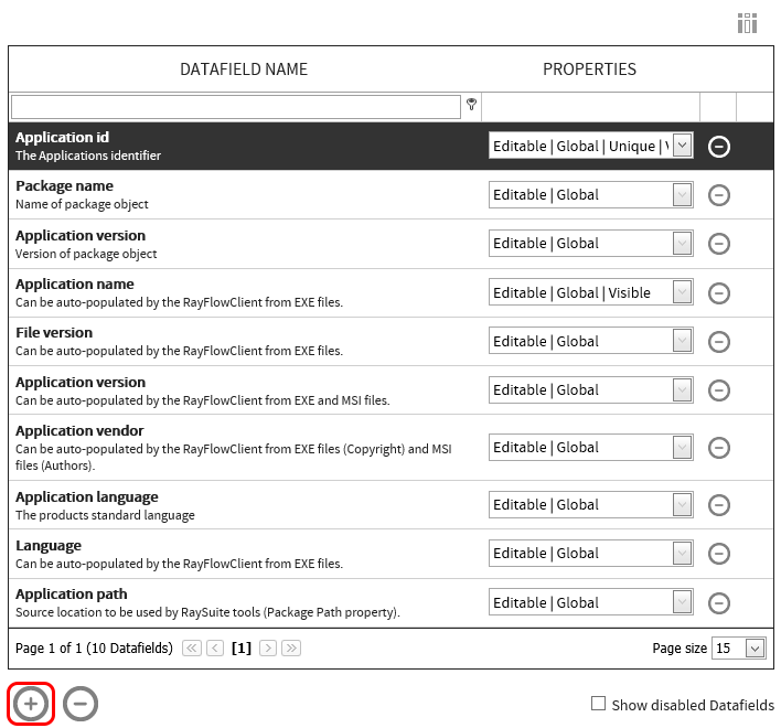 Create a New Datafield