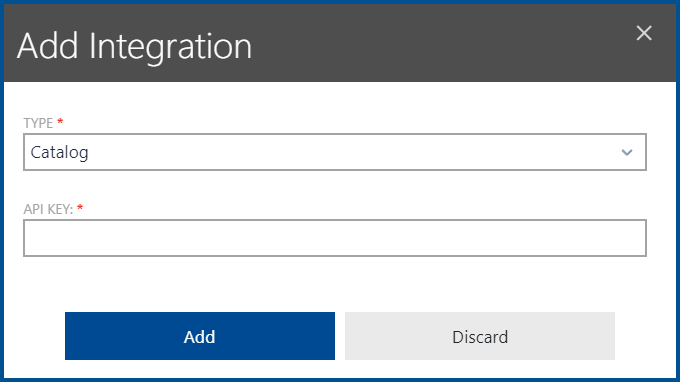 AddIntegrationCatalog