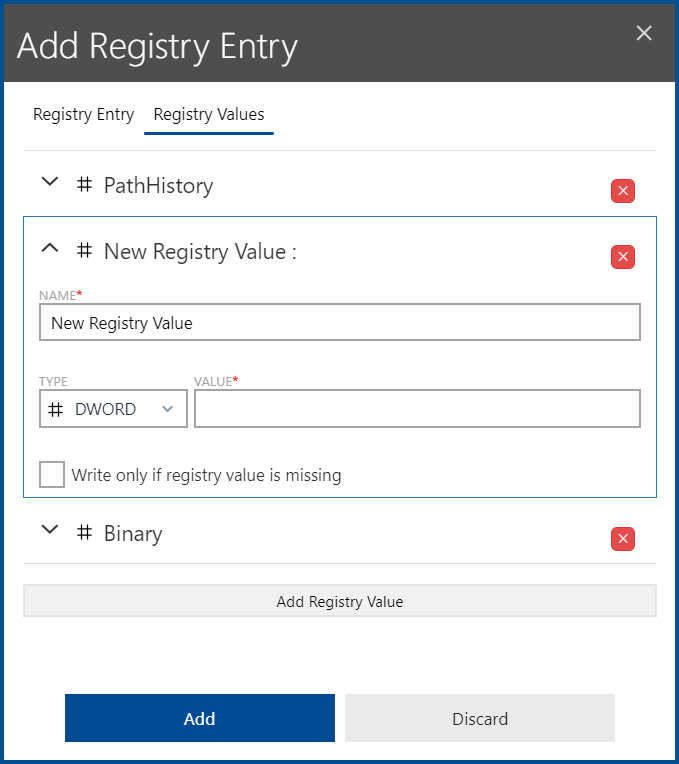 AddRegistryEntry_RegistryValues