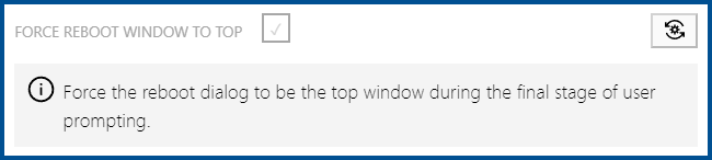 InstallationAgentForceRebootWindowToTop