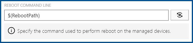 InstallationAgentRebootCommandLine