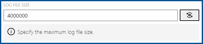 PolicyAgentLogFileSize