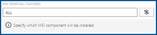 InstallationAgentMsiReinstallFeatures