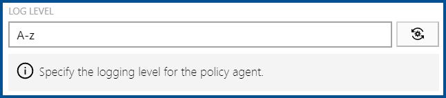 PolicyAgentLogLevel