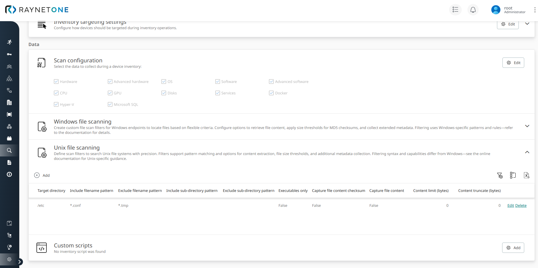 RaynetOne_ZT_UnixFileScanningSuccessfull