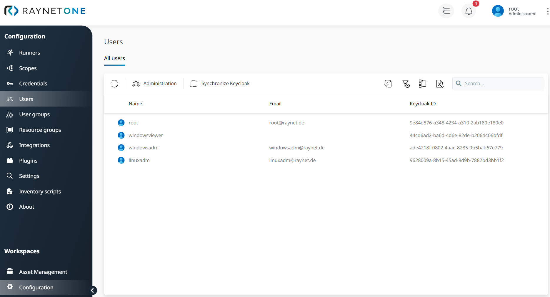 RaynetOne_UsersAllUsersView