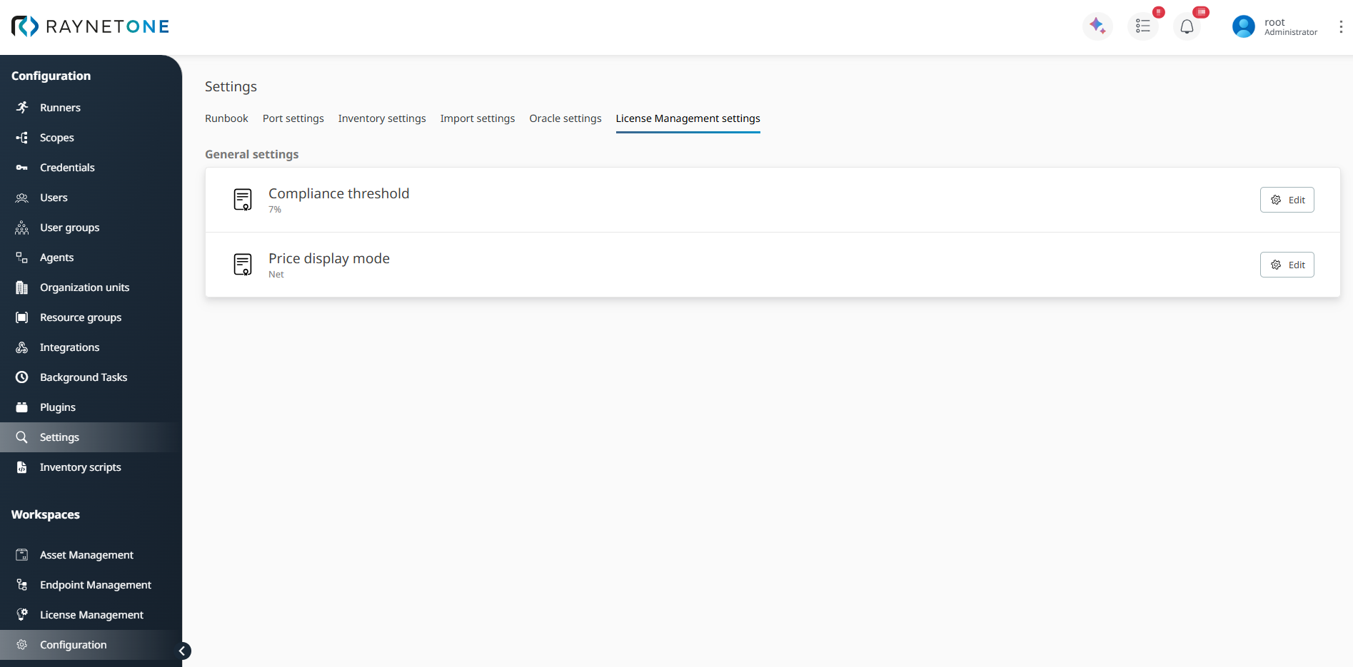 ConfigurationSettingsLicenseManagementSettings
