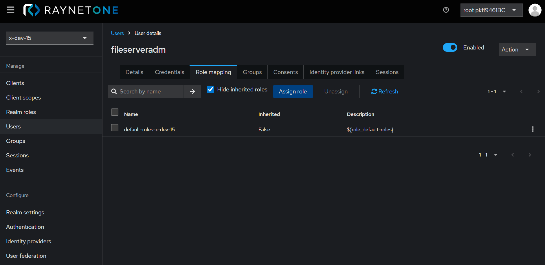 RaynetOne_UserDetailsRoleMapping