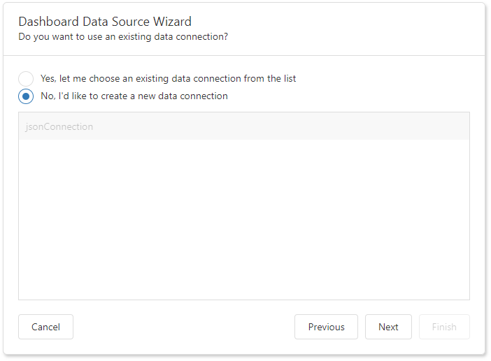 DashboardDataSourceWizardCreateNewConnection