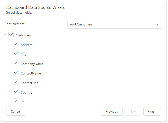 DashboardDataSourceWizardSelectDataFields