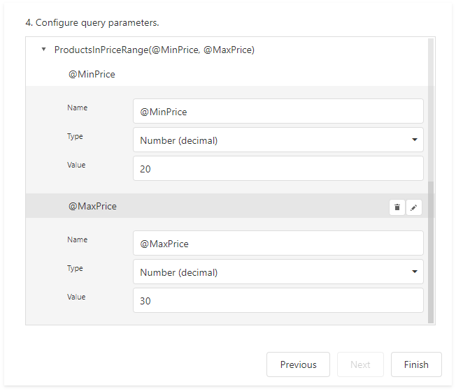 QueryParameterValueConfigureParameters