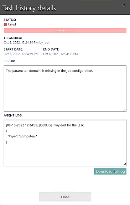 TaskHistoryDetails