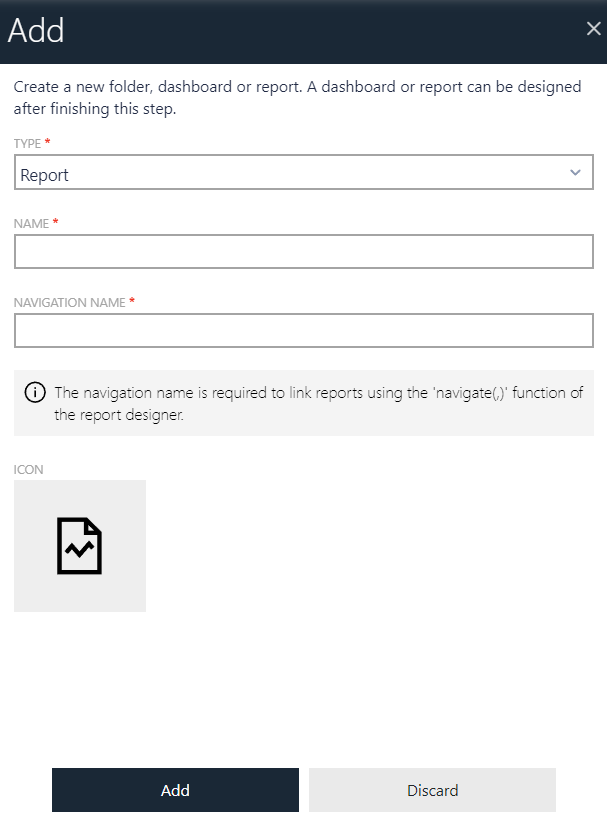Add Report Wizard