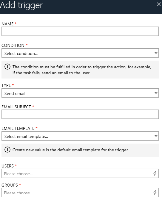 AddTriggerForEmail