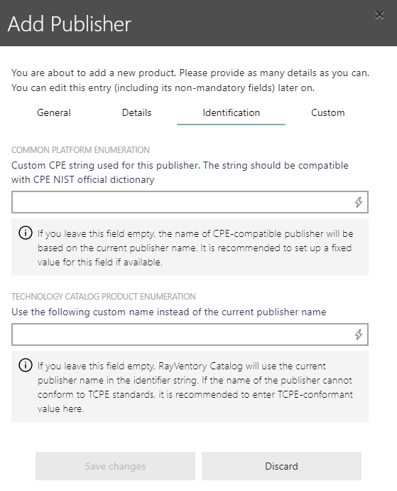 AddNewPublisher_Identification