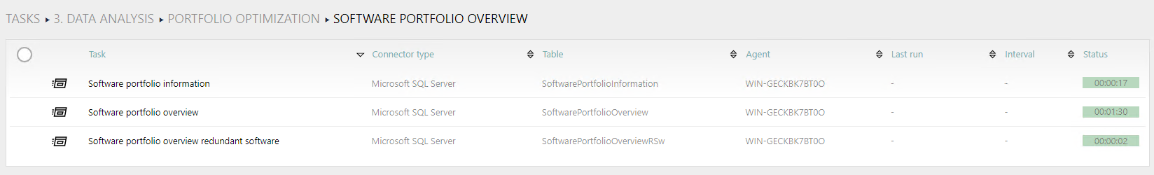 SoftwarePortfolioOverviewTasks