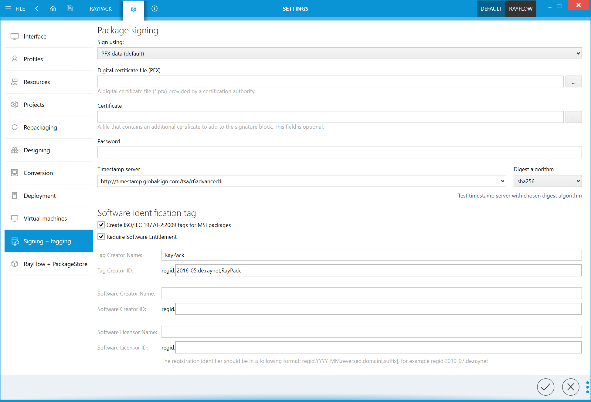 Settings_PackageSigning_Complete