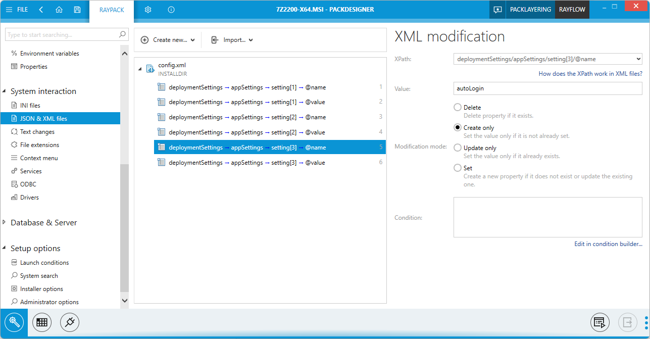 Defining XML or JSON changes has never been easier, all from this centralized view.