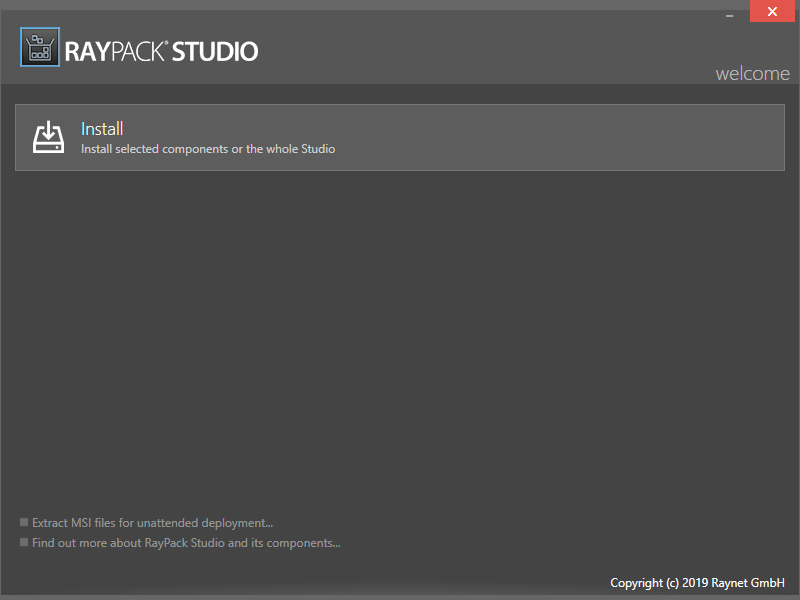 Die Willkommensseite