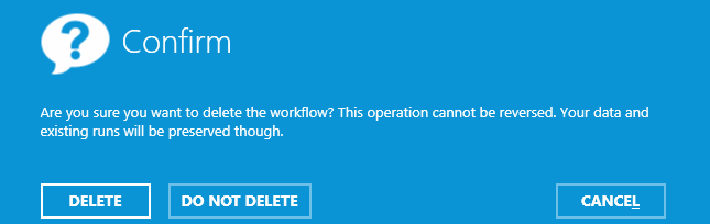 confirm delete workflow