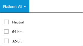 Platform Dropdown Runs