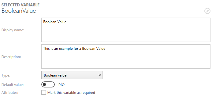 Boolean Value