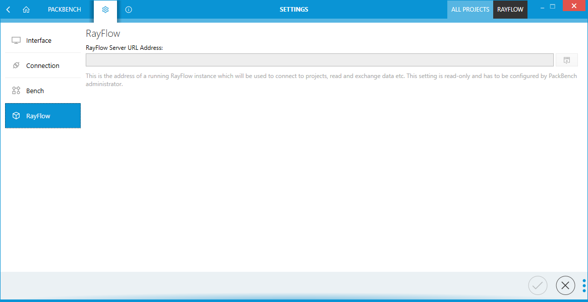 Settings RayFlow