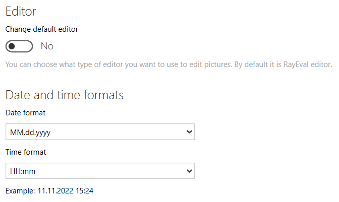 DateTimeFormats