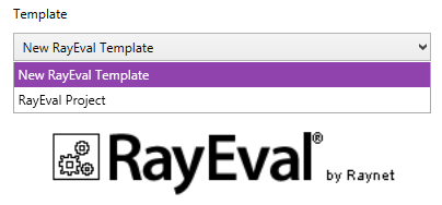 RayEval Template Drop Down Menu 4