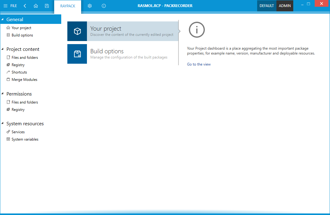 Klicken Sie auf einen der Informationsabschnitte, um direkt zur jeweiligen Editor-Ansicht zu gelangen.