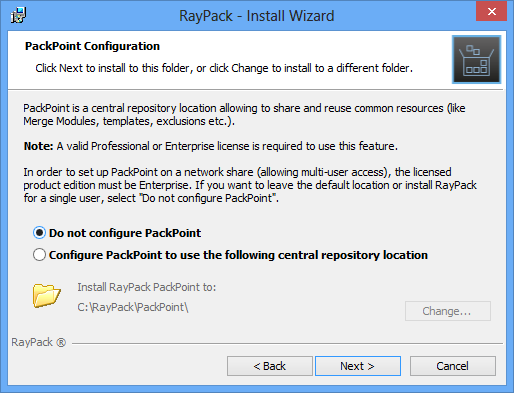 PackPointConfiguration