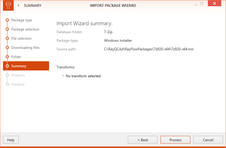 Import Package Wizard 05 Summary