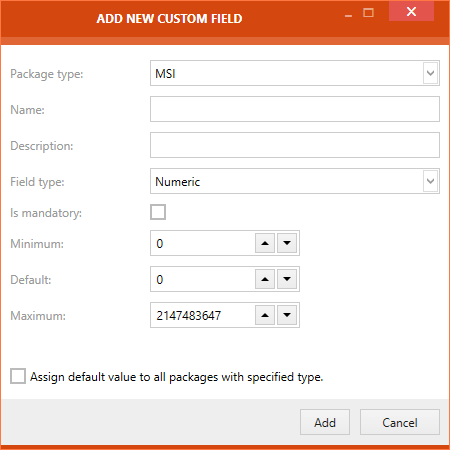 Custom Field Numeric