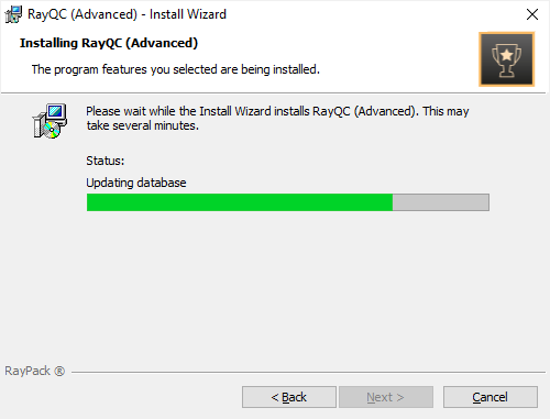 RayQC Advanced Install Step 10