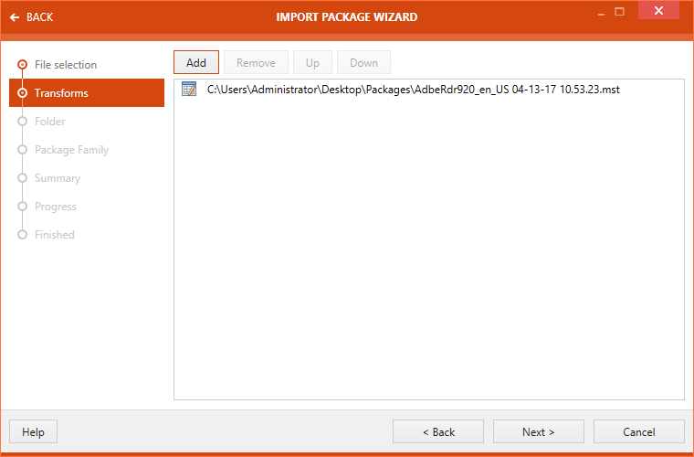 Import Wizard Transforms