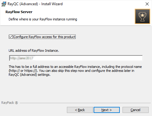 RayQC Advanced Install Step 06