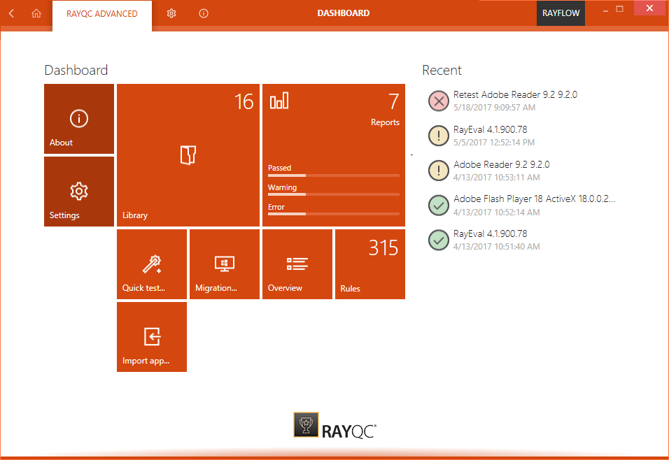 RayQC Advanced Dashboard