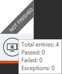 Ergebnisband des Checklist Viewers mit Tooltip