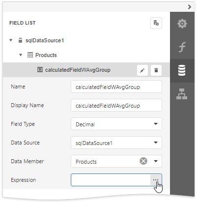 eurd-web-weighted-average-calculated-field-settings