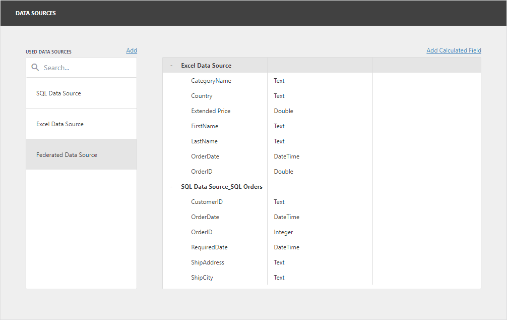 DashboardDataSourceWizardDataFederationDataSource