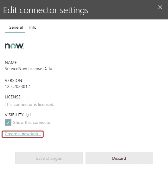 ServiceNowLicenseDataEditConnectorSettings