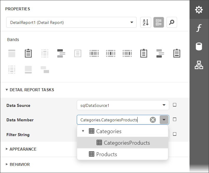 DetailReportBandDataMemberProperty