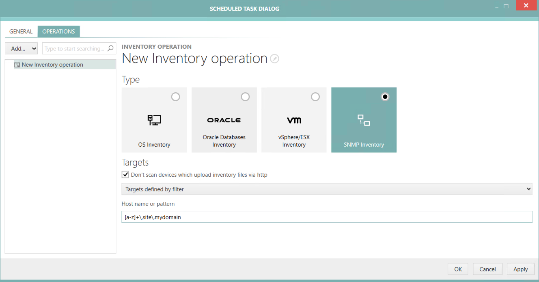 InventorySNMPByFilter