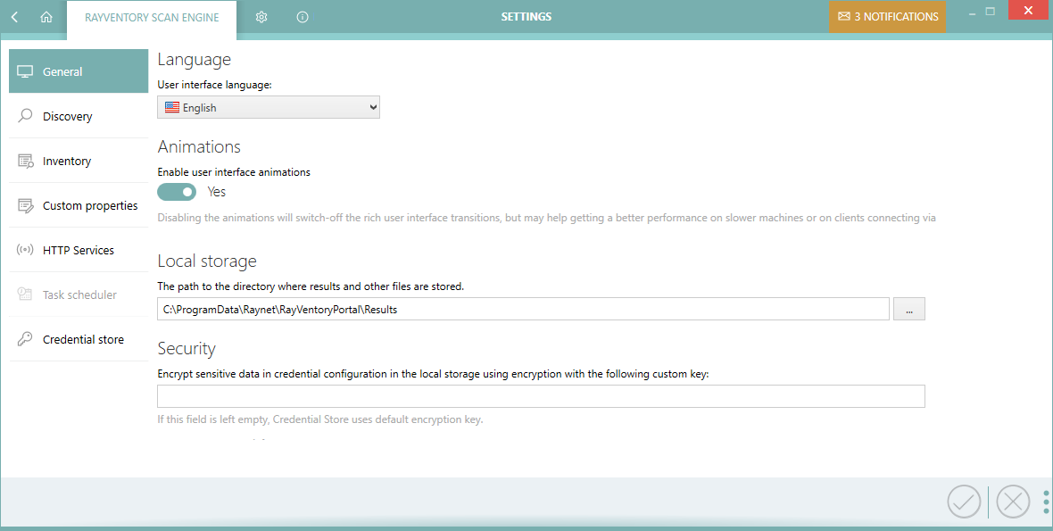 RVP 11.1 Settings